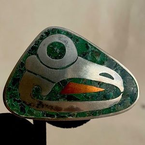 VINTAGE MEXICAN INLAY PIN